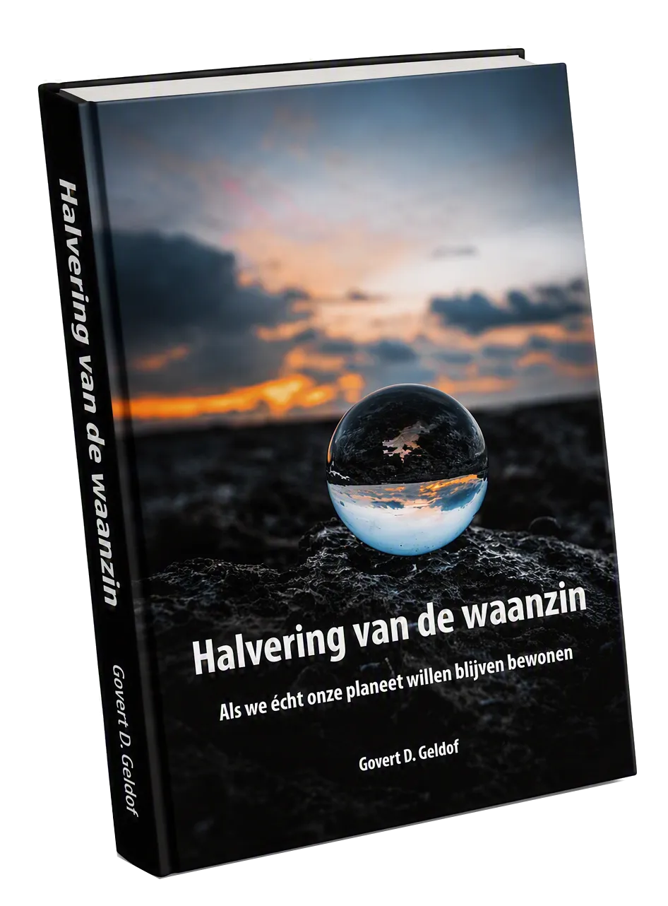 Omslag van Halvering van de waanzin van Govert Geldof