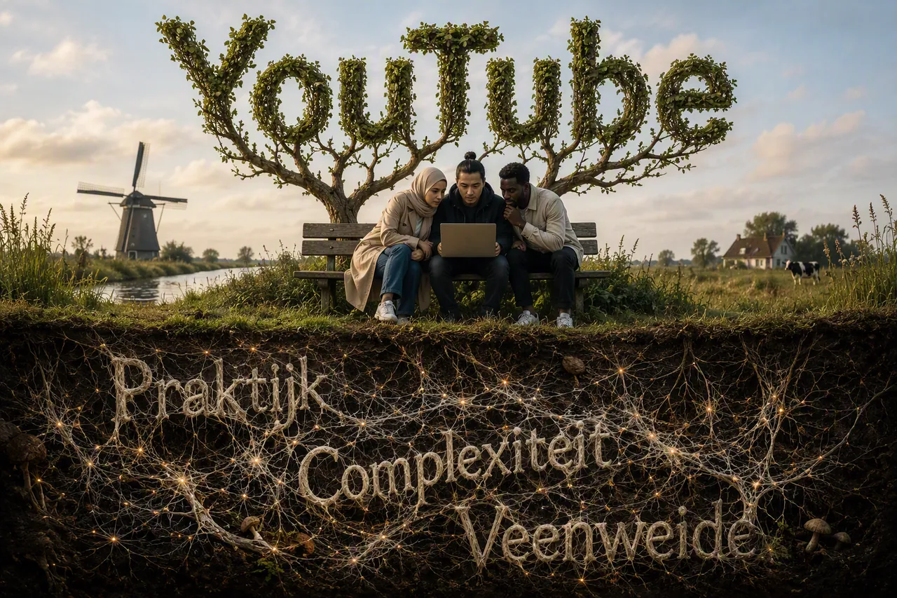 Tekening van Govert Geldof die filmpjes opneemt over complexiteit